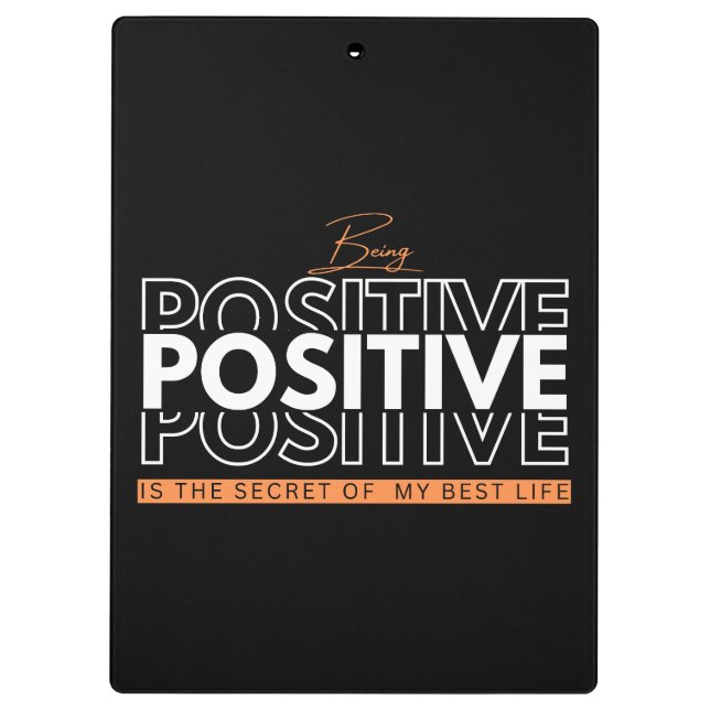 Porte-bloc Être positif (Dos)