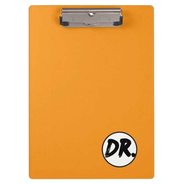 Porte-bloc Étui de téléphone Orange DR. Logo (Devant)