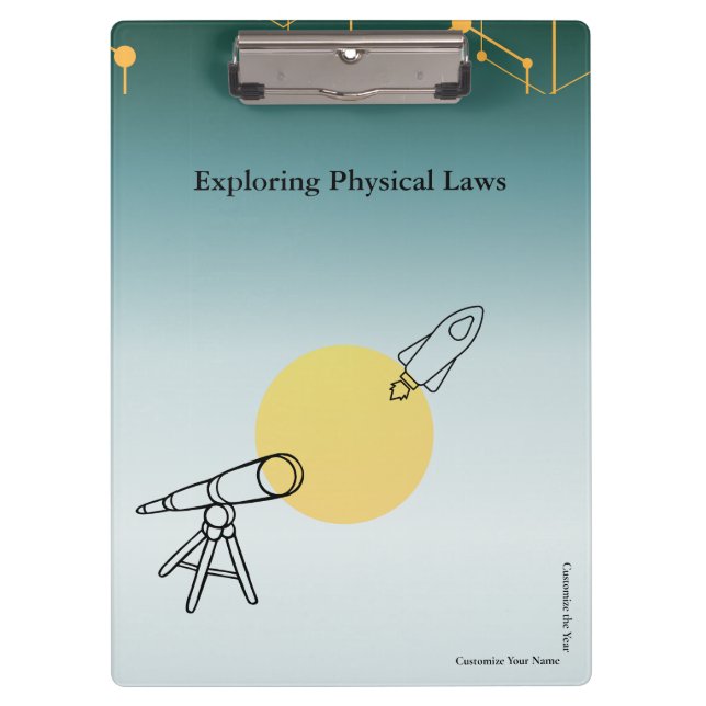 Porte-bloc Exploring Physical Laws Clipboard (Devant)