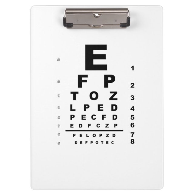 Porte-bloc Eye Test (Devant)