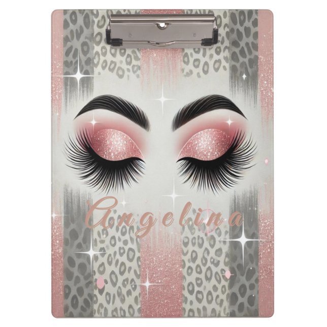 Porte-bloc Eyelashes Parties scintillant rose Chic (Devant)