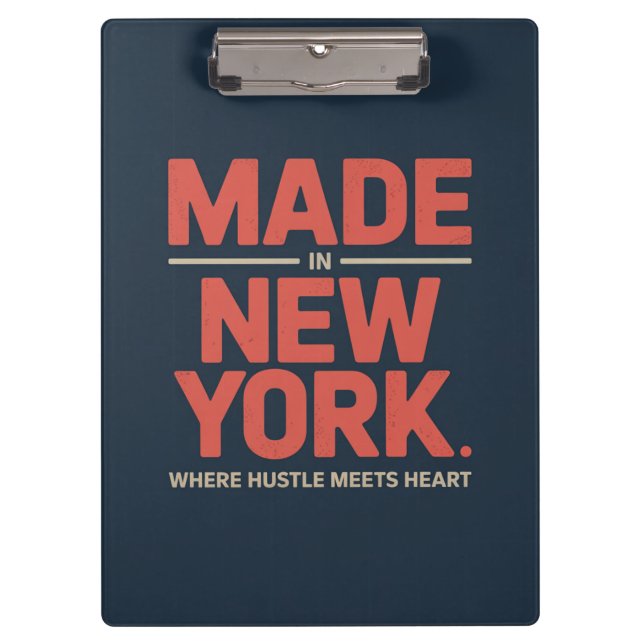 Porte-bloc Fabriqué à New York (Devant)