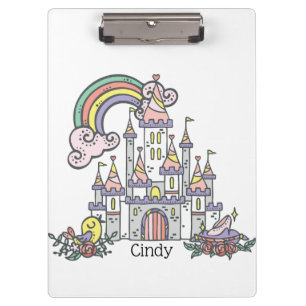 Porte-bloc Fairytale Castle Princess Nom personnalisé