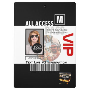 Porte-bloc Faites votre propre VIP Pass 8 façons de personnal