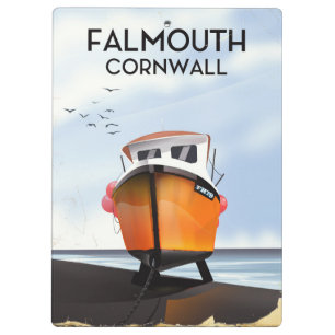 Porte-bloc Falmouth Cornouailles Poster de voyage