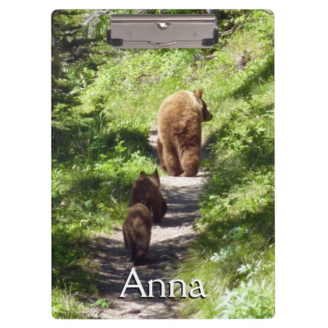Porte-bloc Famille d'ours brun (Devant)