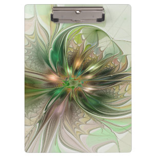 Porte-bloc Fantaisie Abstraite Moderne Fleur Fractale Colorée