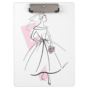 Porte-bloc Fashion Bride porte - bloc rose