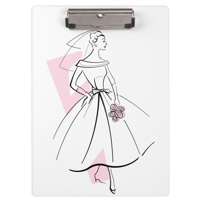Porte-bloc Fashion Bride porte - bloc rose (Devant)