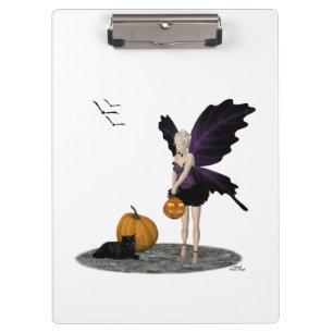 Porte-bloc Fée d'Halloween avec Porte - bloc Citrouille