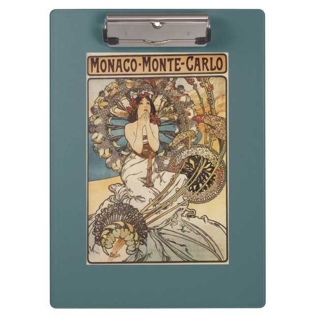 Porte-bloc Femme avec des plumes - affiche ferroviaire de (Devant)