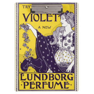 Porte-bloc Femme Classique Art Nouveau Œuvre d'Art Fleurs Vio
