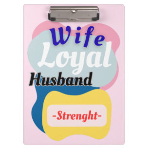 Porte-bloc Femme, Mari Loyal, Force