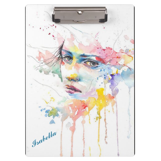 Porte-bloc Femmes à l'aquarelle (Devant)