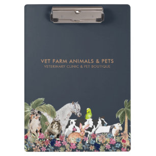 Porte-bloc Ferme d'animaux botaniques de palmiers 