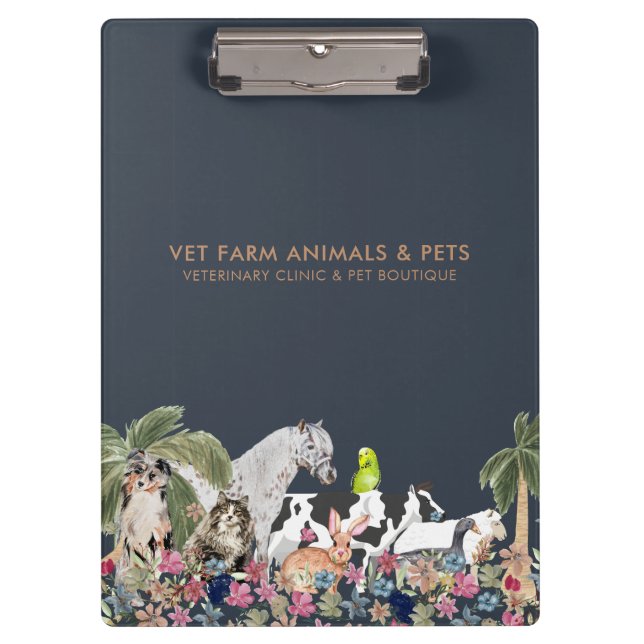 Porte-bloc Ferme d'animaux botaniques de palmiers  (Devant)