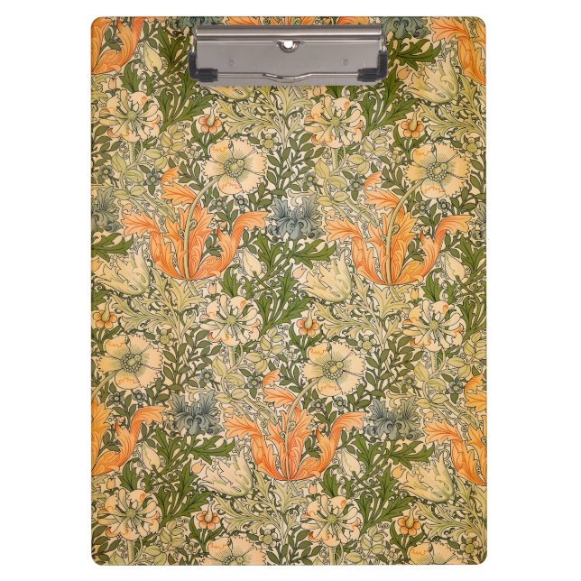 Porte-bloc Festival de fleurs de William Morris Spring Compto (Devant)