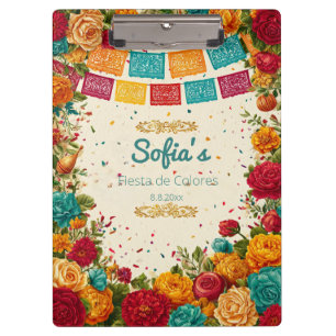 Porte-bloc Fête de Couleurs Quinceanera, personnalisé