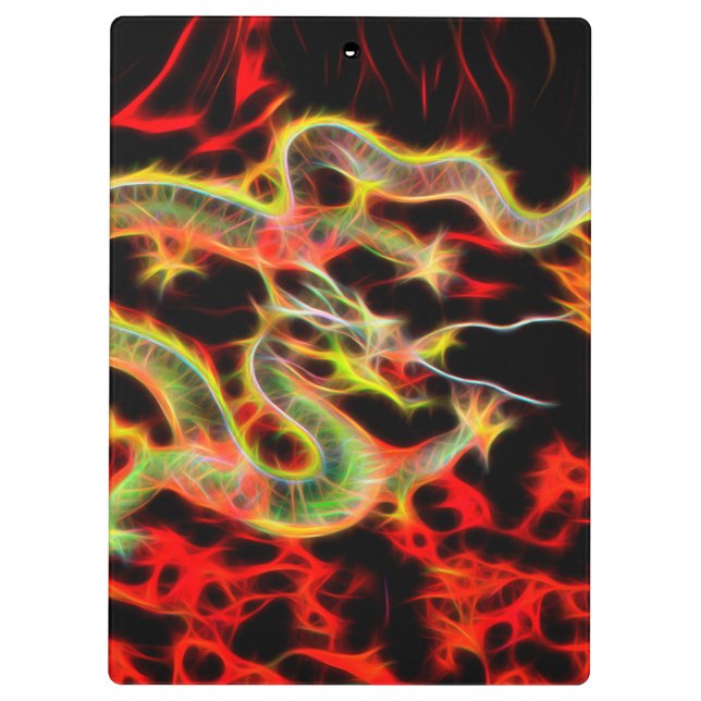 Porte-bloc Feu de dragon sur Lucky Energy (Dos)