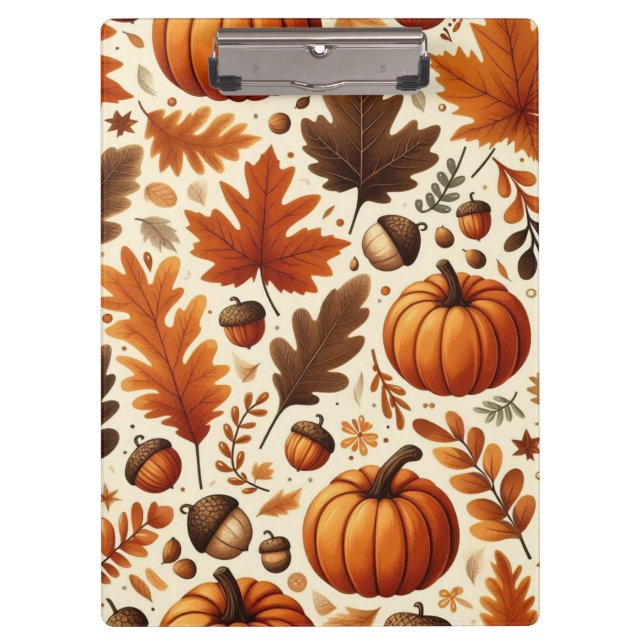Porte-bloc feuille/citrouille/cavernes Automne (Devant)