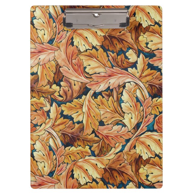 Porte-bloc Feuille d'acanthe de William Morris, motif automna (Devant)