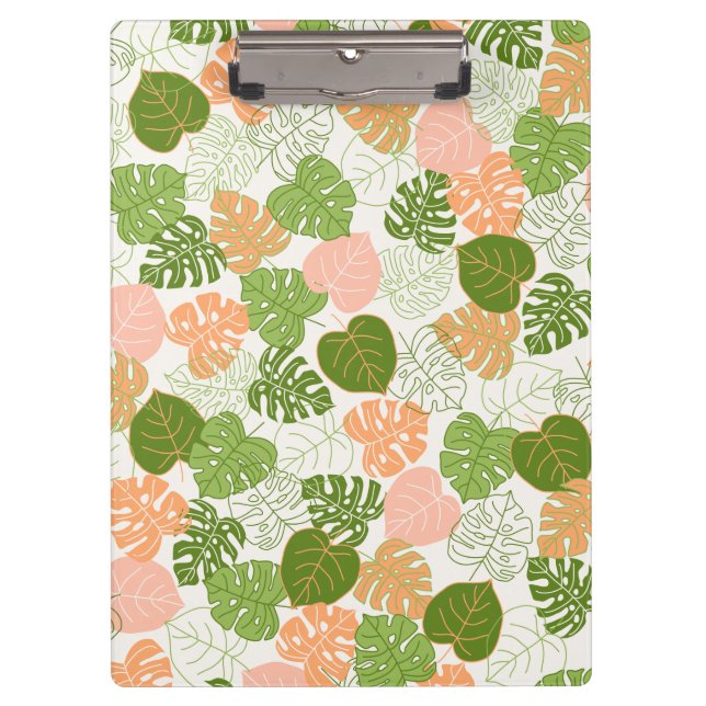 Porte-bloc Feuille de monstère tropicale (Devant)