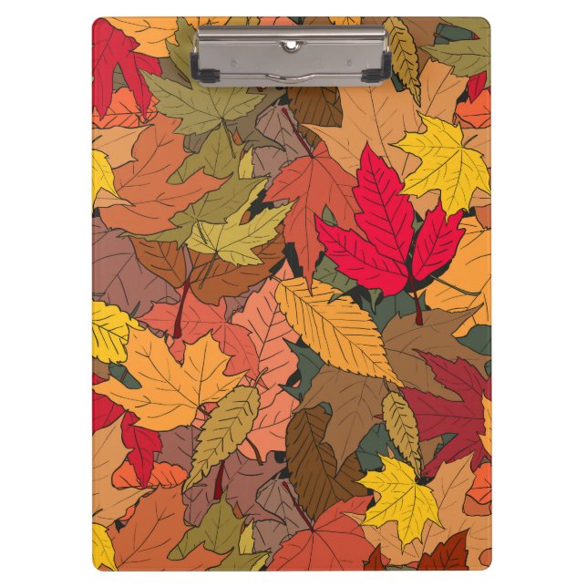 Porte-bloc Feuilles d'automne colorées (Devant)