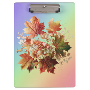 Porte-bloc Feuilles et fleurs d'automne en bouquet d'automne