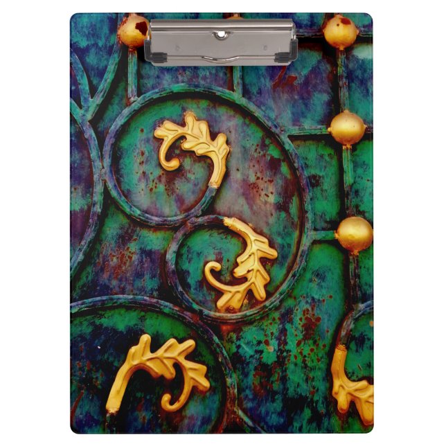 Porte-bloc Feuilles métalliques (Devant)