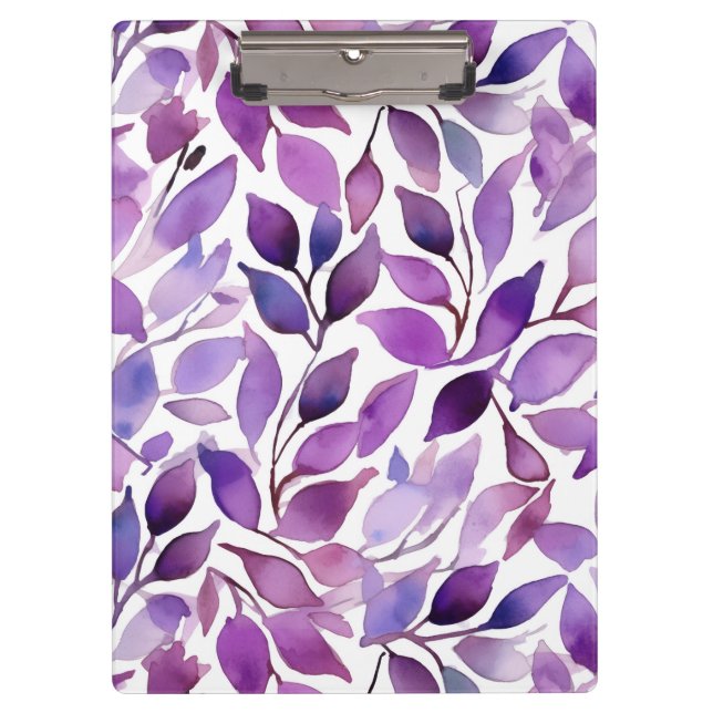 Porte-bloc Feuilles Violettes (Devant)