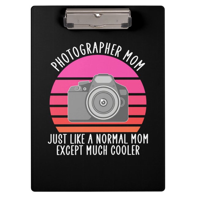 Porte-bloc Fier photographe maman (Devant)