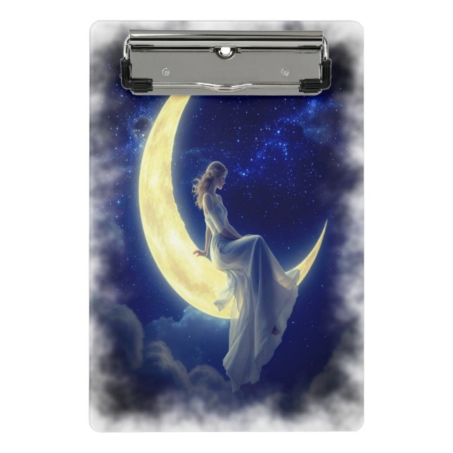 Porte-bloc fille beauté sur lune Mini Porte - bloc (Devant)