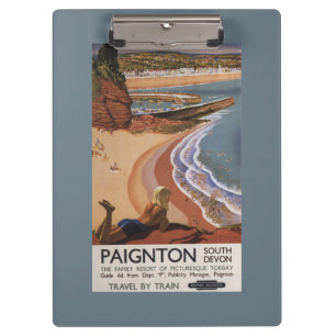 Porte-bloc Fille britannique de chemins de fer regardant