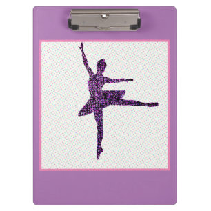 Porte-bloc Filles Ballet Dancer Pastel Personnalisé