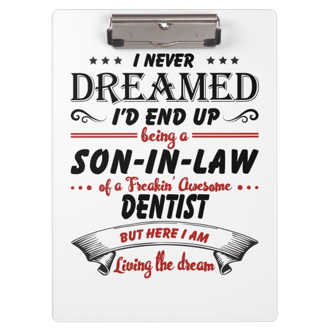 Porte-bloc Fils En Droit D'Un Dentiste Awesome (Devant)