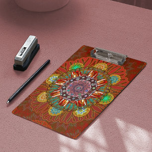Porte-bloc Filtrer Floral Rouge Manipur