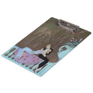 Porte-bloc Fireworks Art déco vintage Le Feu, George Barbier