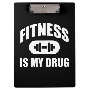 Porte-bloc Fitness Is My Drug - Gym entraînement Motivational