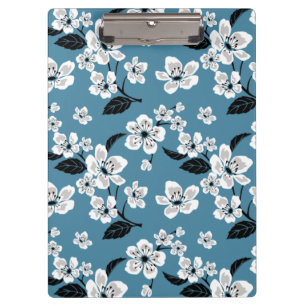 PORTE-BLOC FLEUR DE CERISIER - SAKURA (BLEU FUMÉ)