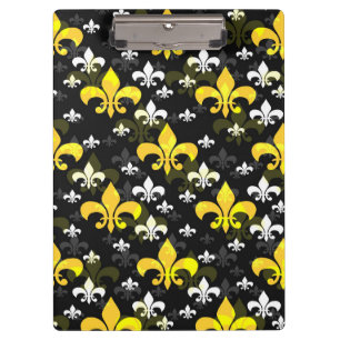 Porte-bloc Fleur De Lis Blanc Jaune