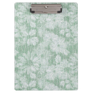 Porte-bloc Fleur de Pâquerette Veloutée Vert Menthe