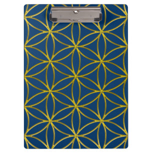 Porte-bloc Fleur de vie / Blume des Lebens - Or frontalier
