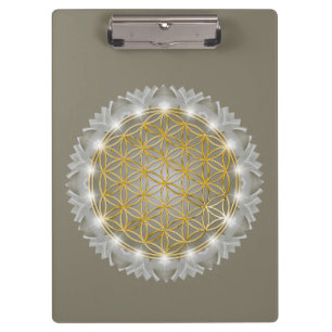 Porte-bloc FLEUR DE VIE - Géométrie sacrée Lumière 1