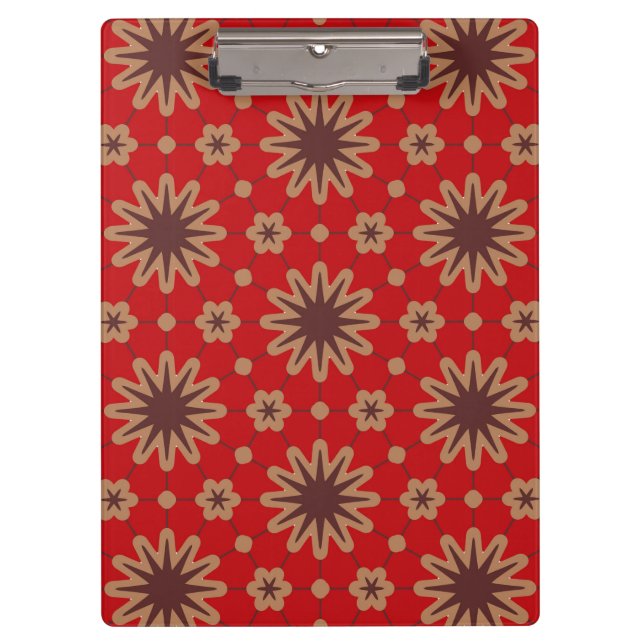 Porte-bloc Fleur Éclatante Étoile Rouge (Devant)