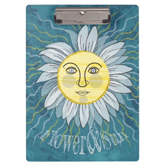 Porte-bloc Fleur et soleil - Nature (Devant)