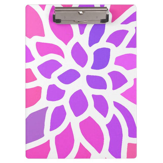 Porte-bloc Fleur Hippie rose Rétro Moderne (Devant)