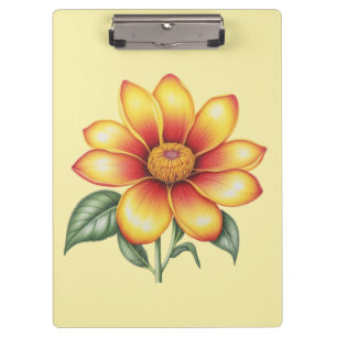 Porte-bloc Fleur orange