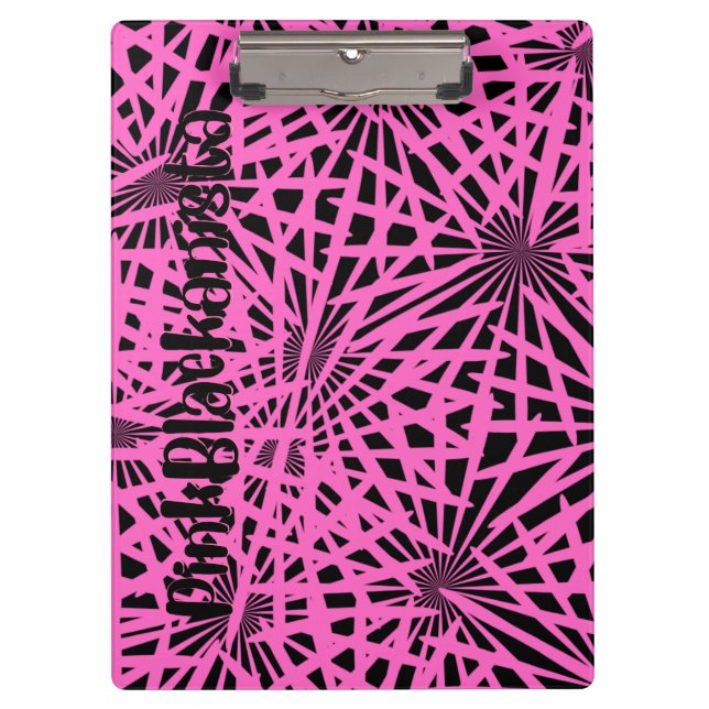 Porte-bloc fleur pinkblackanista (Devant)