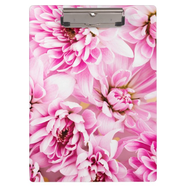 Porte-bloc Fleur rose Chrysanthemum (Devant)