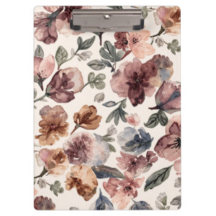 Porte-bloc Fleur Sauvage de Prunier Aquarelle Jardin Botaniqu